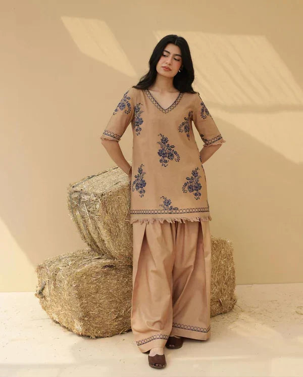 ITRAT CO-ORD SET-2PC(EMB)
