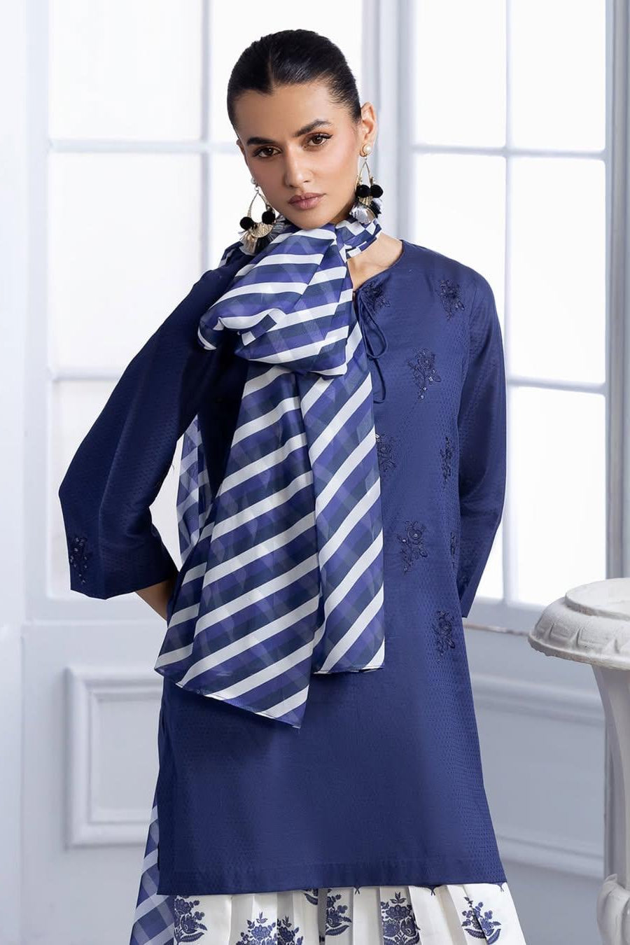 BLUE BLOOM-3PC(EMB)