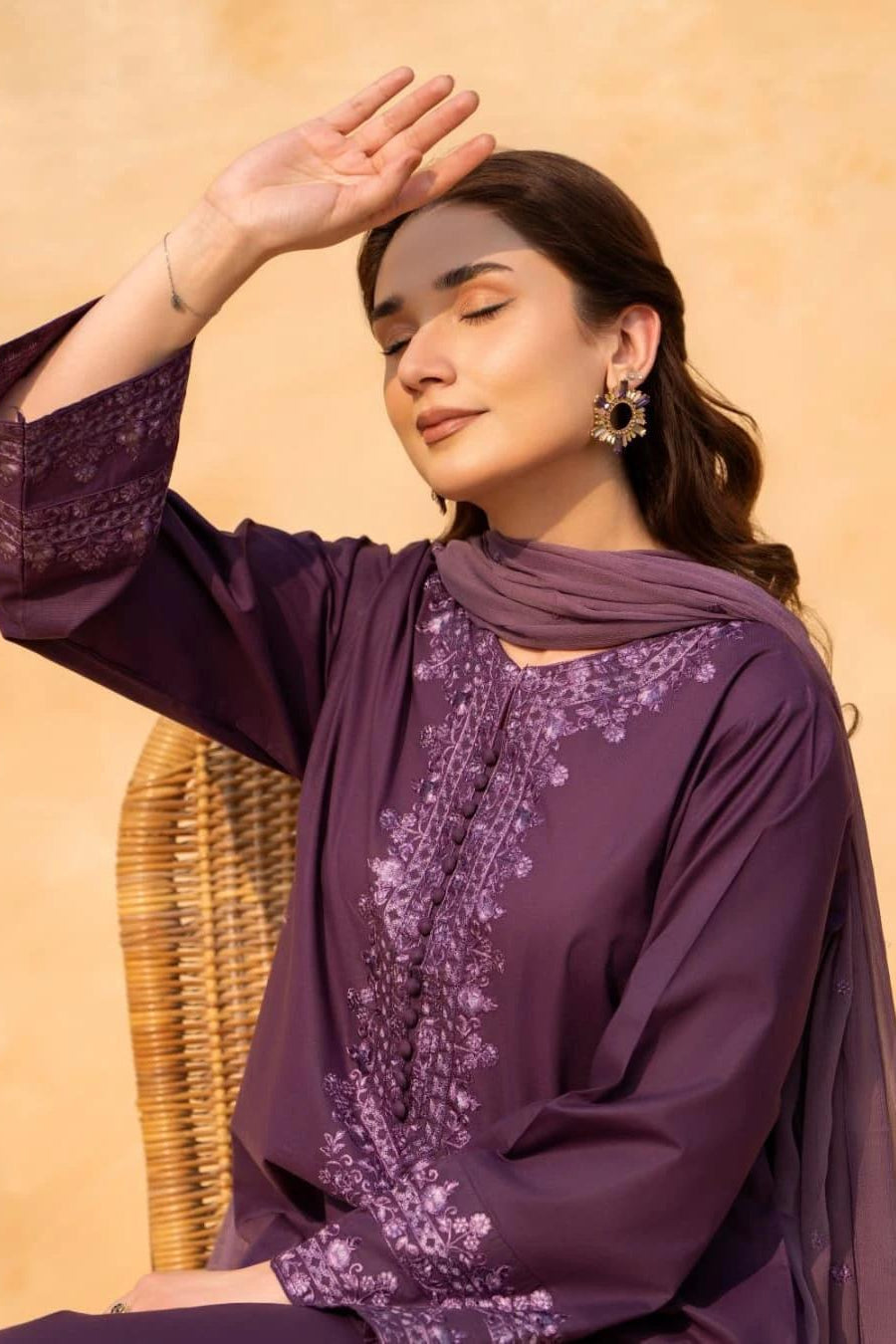 MARI PURPLE-3PC(EMB)