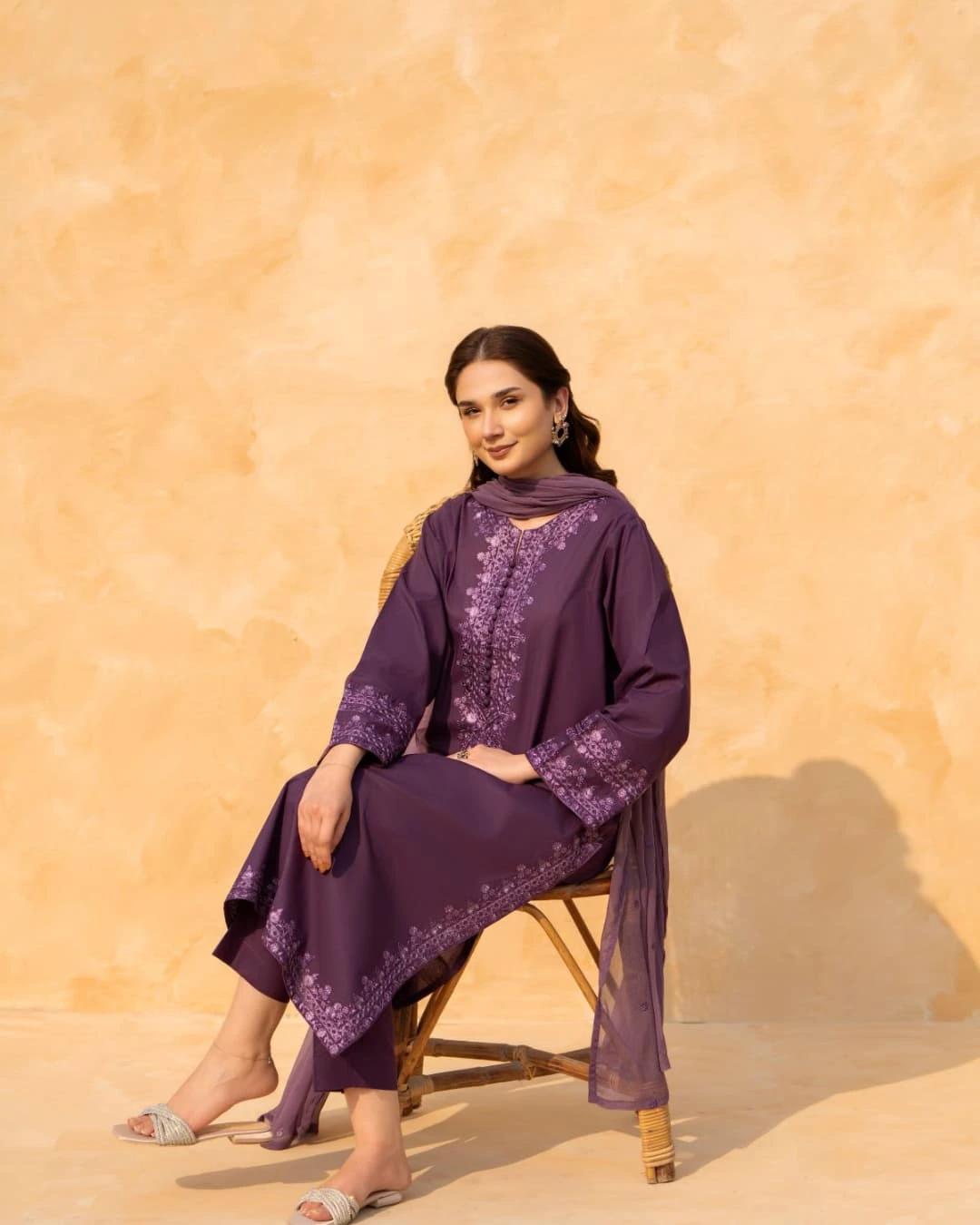 MARI PURPLE-3PC(EMB)