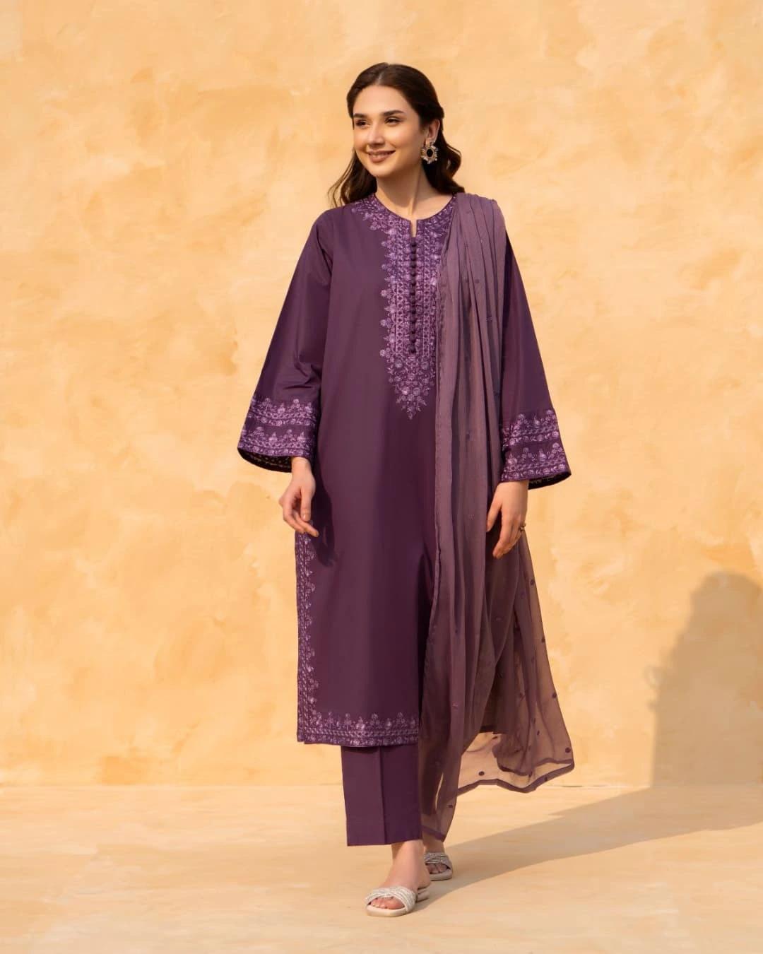 MARI PURPLE-3PC(EMB)