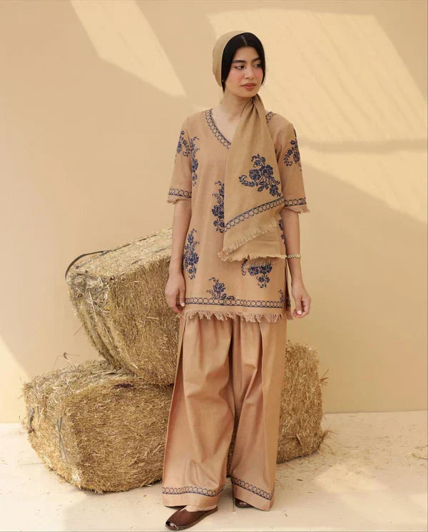 ITRAT CO-ORD SET-2PC(EMB)