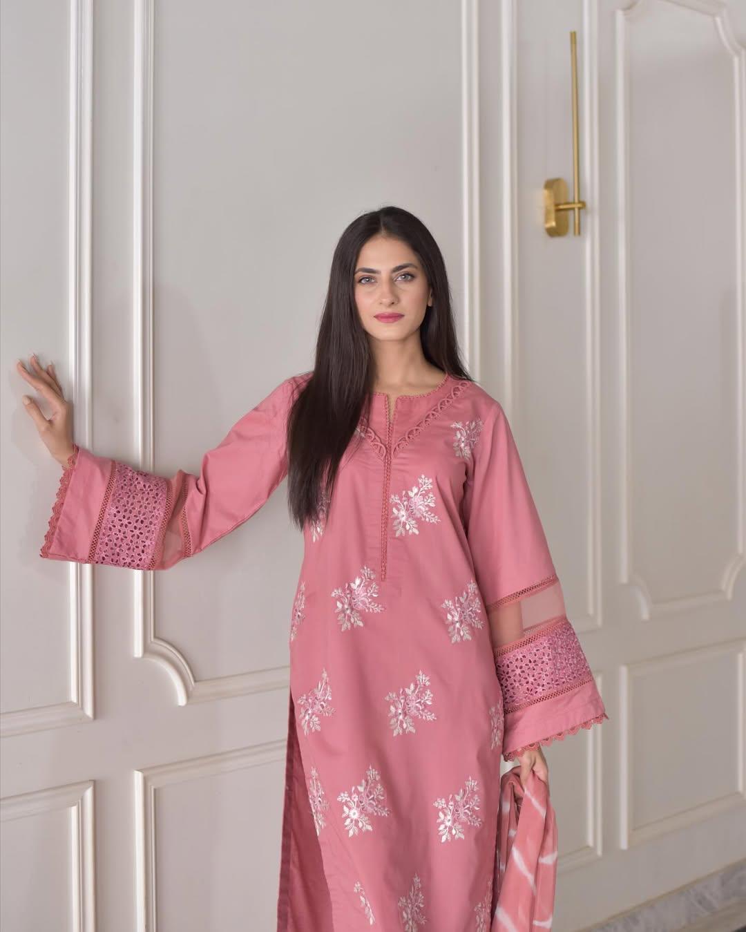HORIYA LAWN CO-ORD SET-2PC(EMB)