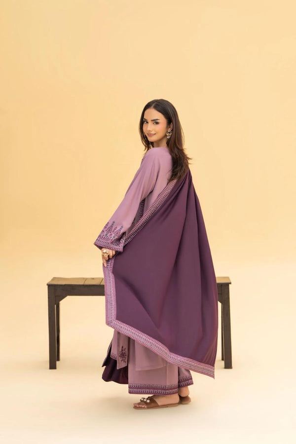 ZARAQ SHAWL-3PC(EMB)