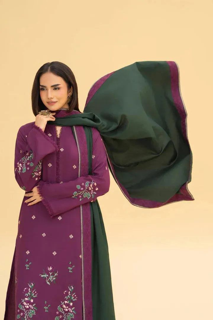 KAIRA SHAWL-3PC(EMB)