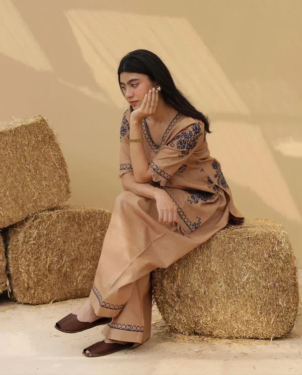 ITRAT CO-ORD SET-2PC(EMB)