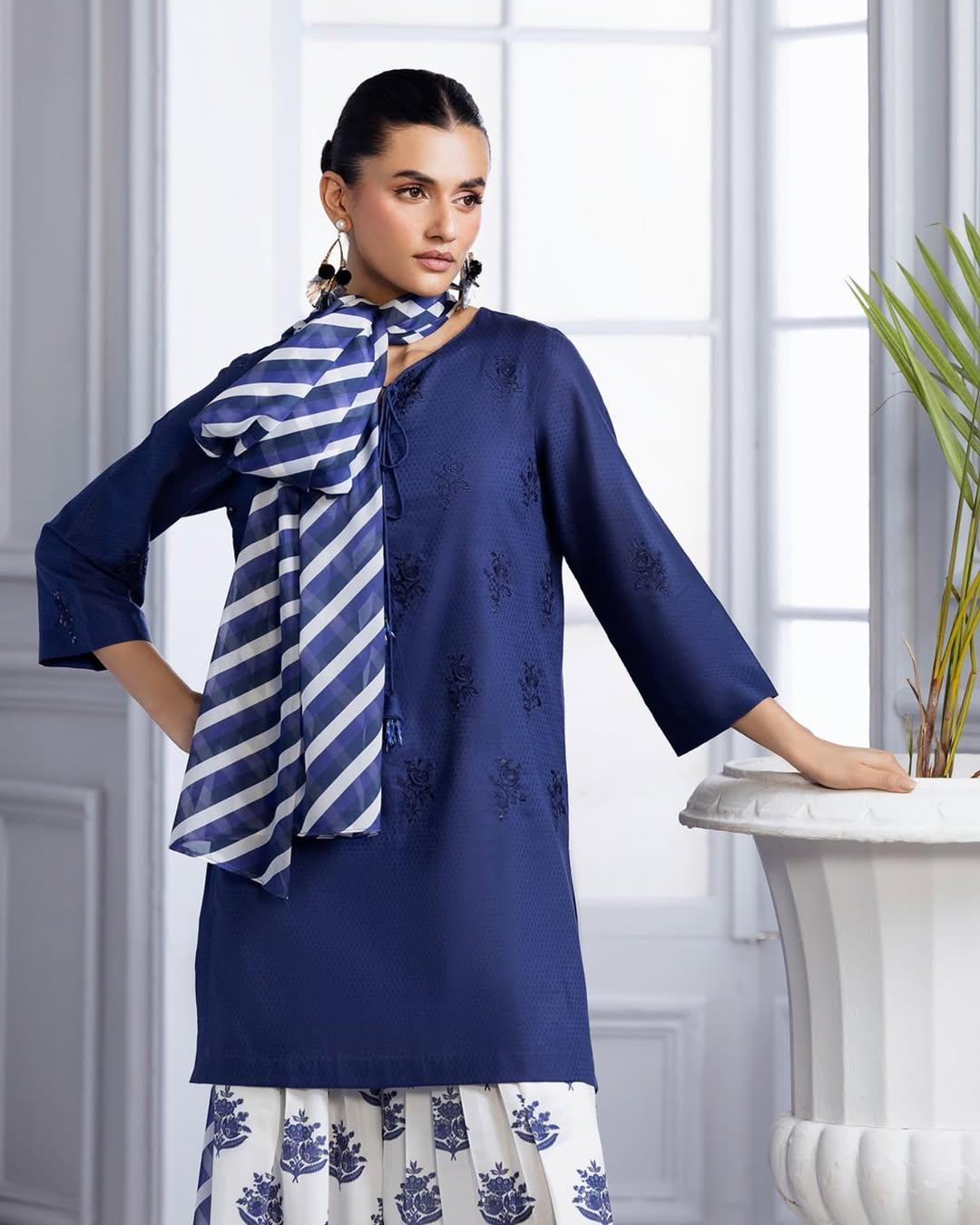 BLUE BLOOM-3PC(EMB)