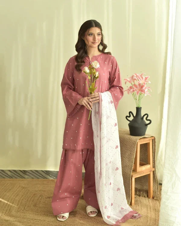 ROSE (FARSHI SHALWAR)-3PC(EMB)
