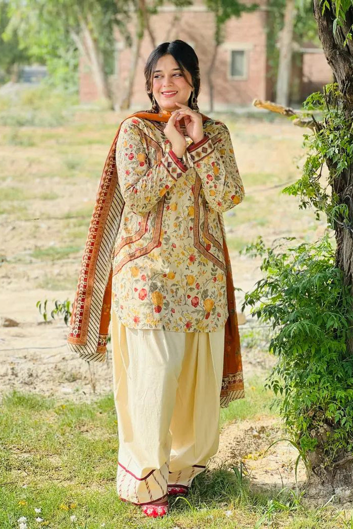 MEHAR (FARSHI SHALWAR)-3PC