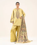 AYEL KHADAR (FARSHI SHALWAR)-3PC(EMB)