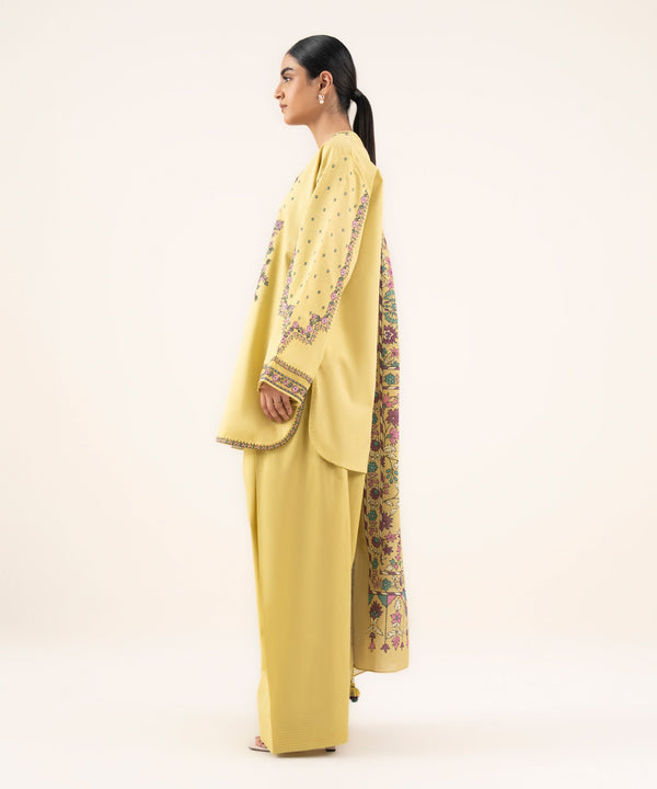 AYEL KHADAR (FARSHI SHALWAR)-3PC(EMB)