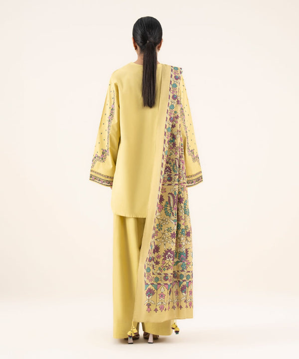 AYEL KHADAR (FARSHI SHALWAR)-3PC(EMB)