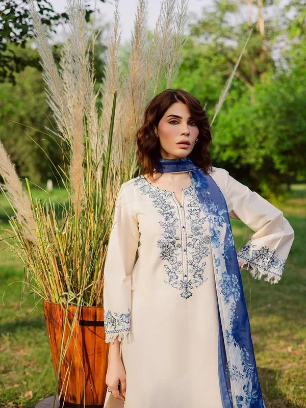 BATIK KHADAR (FARSHI SHALWAR)-3PC(EMB)