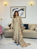 WASLE SHAWL-3PC(EMB)