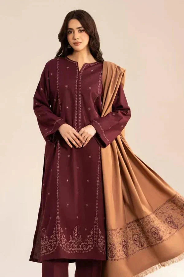 SORMA SHAWL-3PC(EMB)