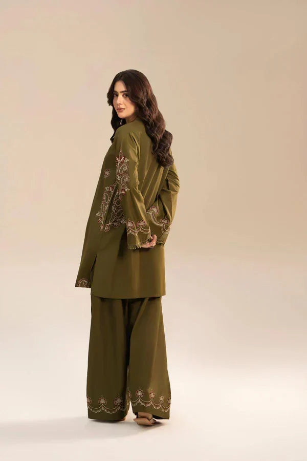 MEHNDI POCKET (FARSHI SHALWAR)-2PC(EMB)