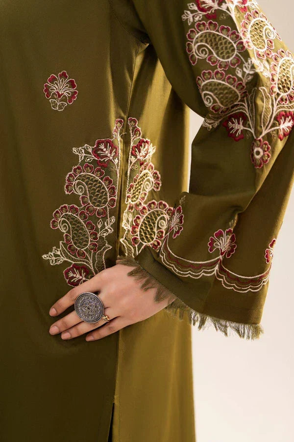 MEHNDI POCKET (FARSHI SHALWAR)-2PC(EMB)