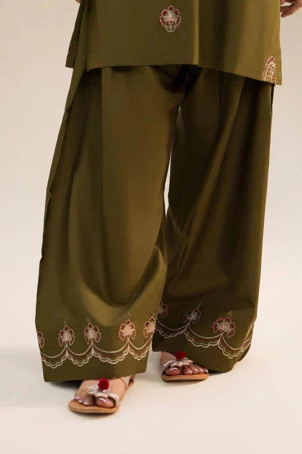 MEHNDI POCKET (FARSHI SHALWAR)-2PC(EMB)