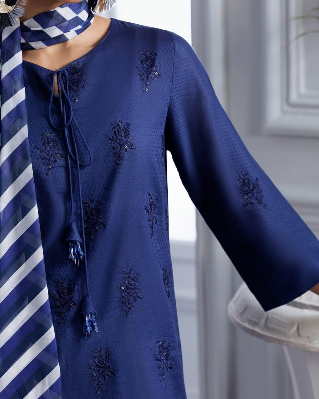 BLUE BLOOM-3PC(EMB)
