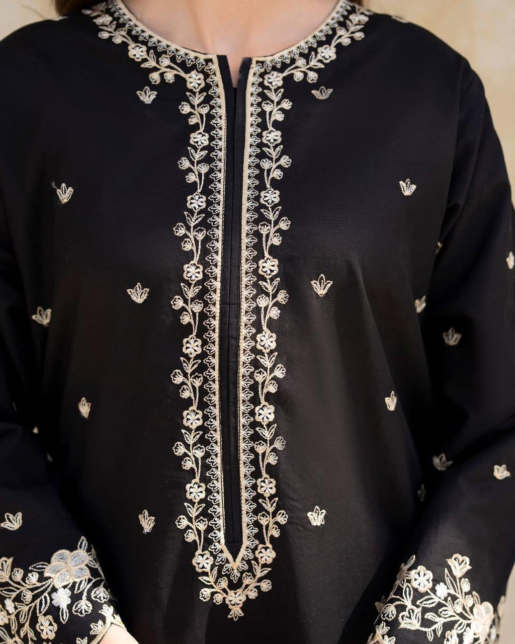 BLACK GULAB-2PC(EMB)