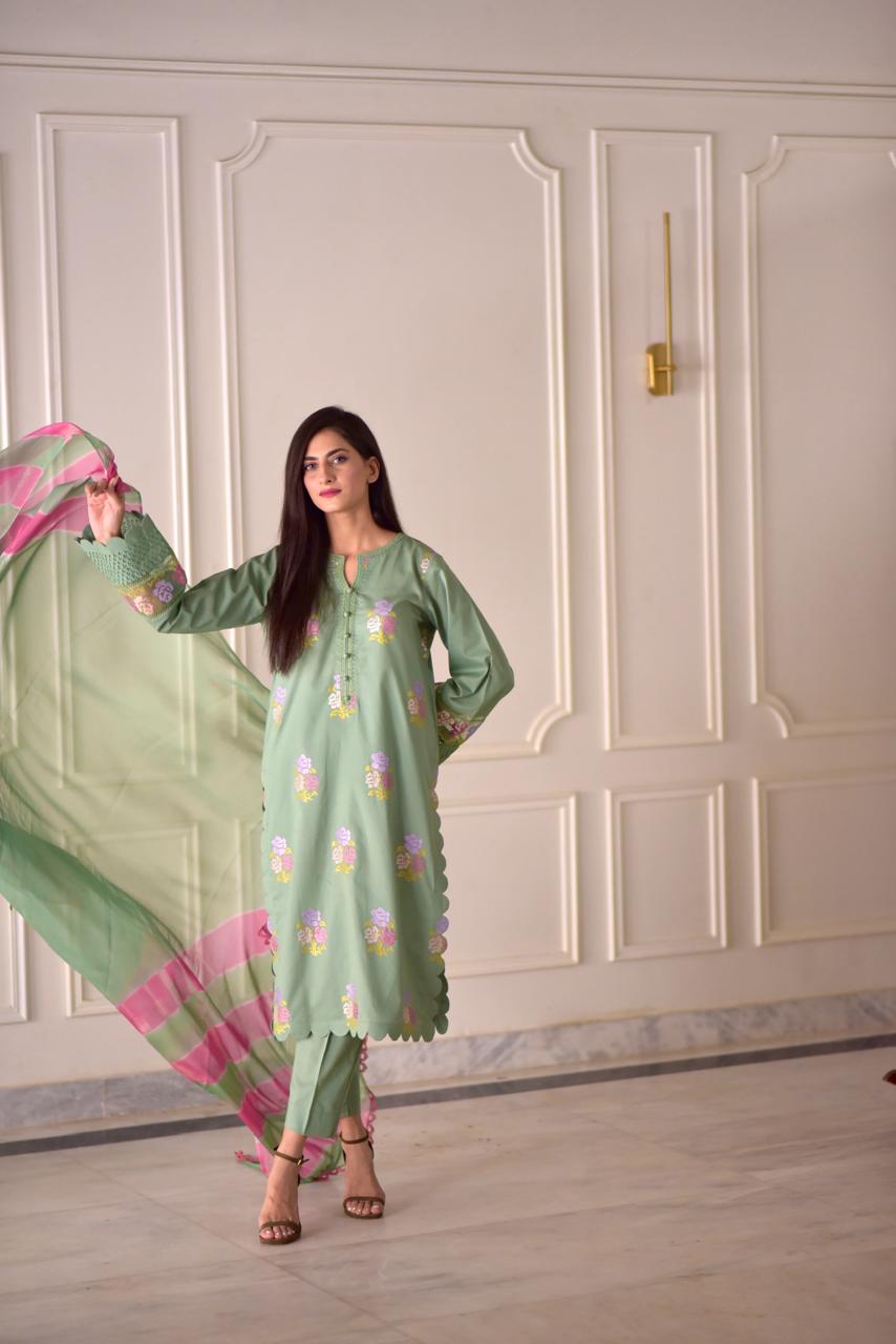 EID SPECIAL BLOSSOM LUXURY COTTON 3PC