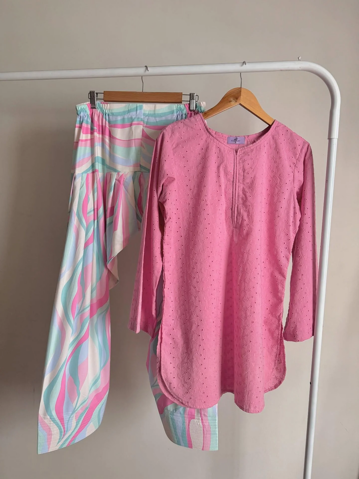 BLUSH CHICKENKARI (FARSHI SHALWAR)-2PC