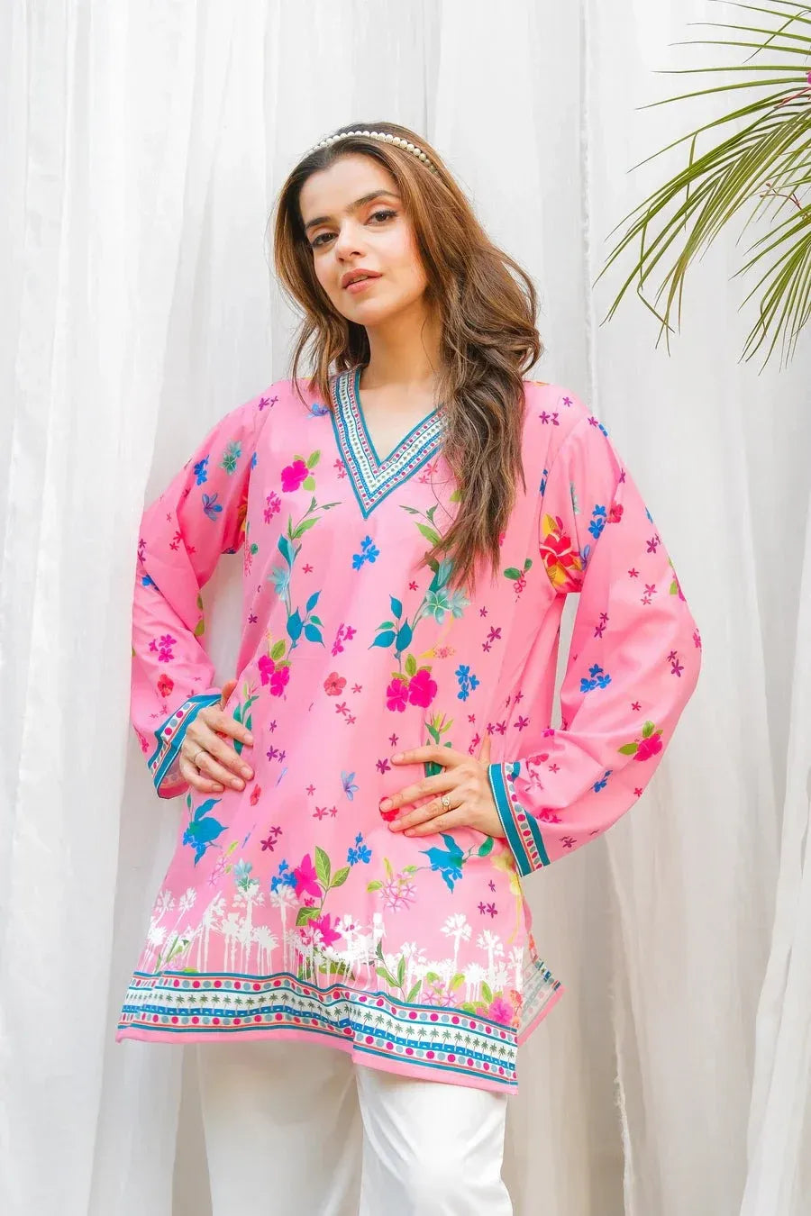 PINK FLORAL-2PC