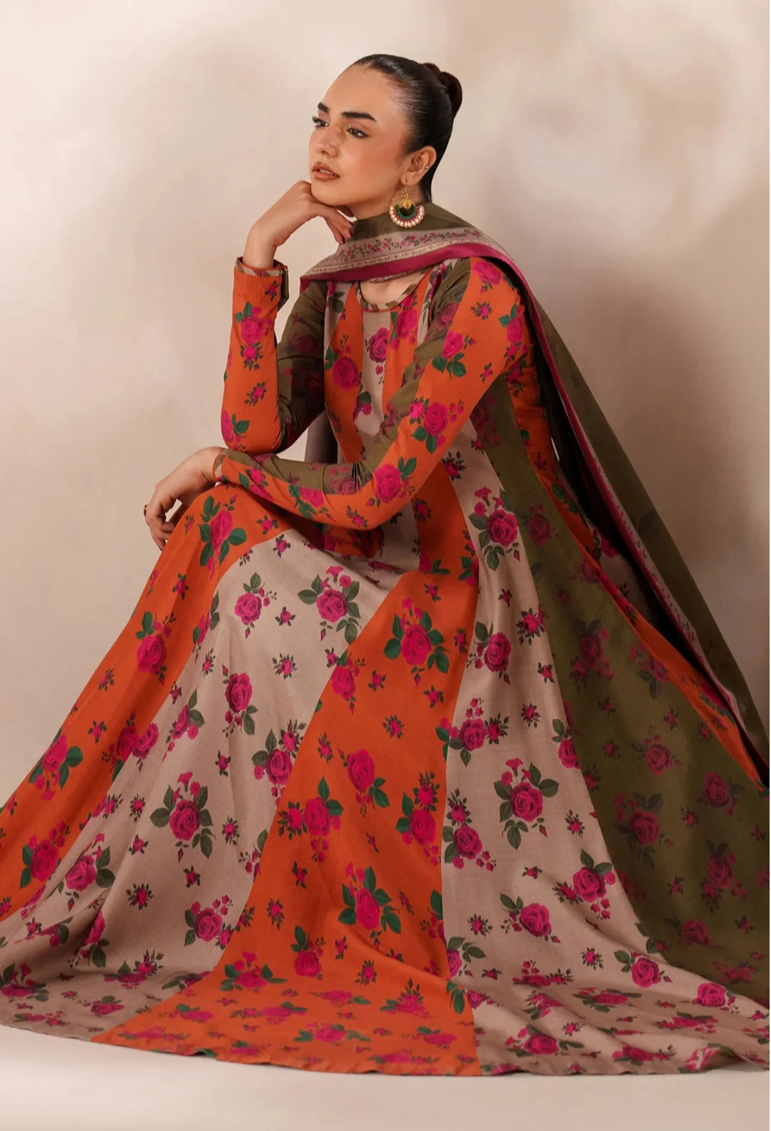SUNSET FROCK-3PC