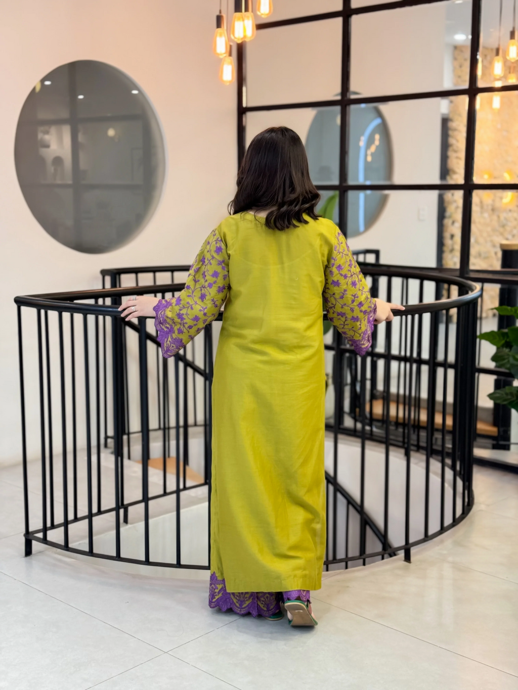 LIME GREEN-2PC(EMB)